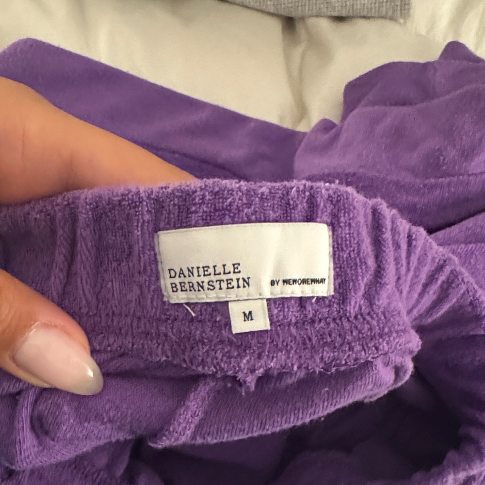 Danielle Bernstein x WWW Purple Women's Two-Piece Sleep Set - Bralette & Shorts - Picture 2 of 3